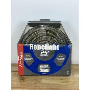 Sunbeam 25' Rope Light Indoor & Outdoor Accent Lighting Vintage NEW